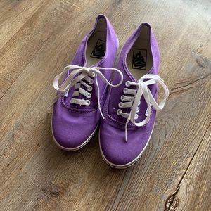 Basically new purple vans, size 8 women’s